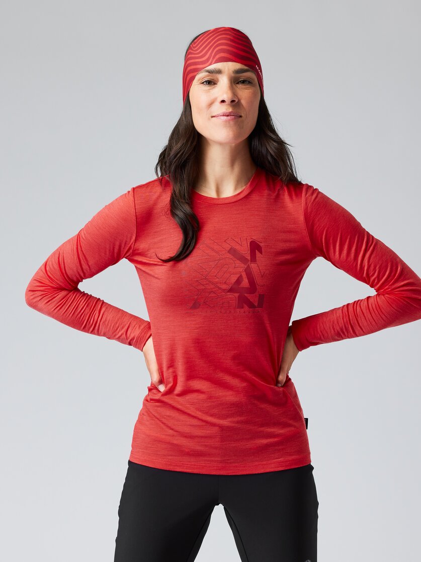 Martini Sportswear - BREATH - Maglie a maniche lunghe in lake - vista frontale modello - Donna