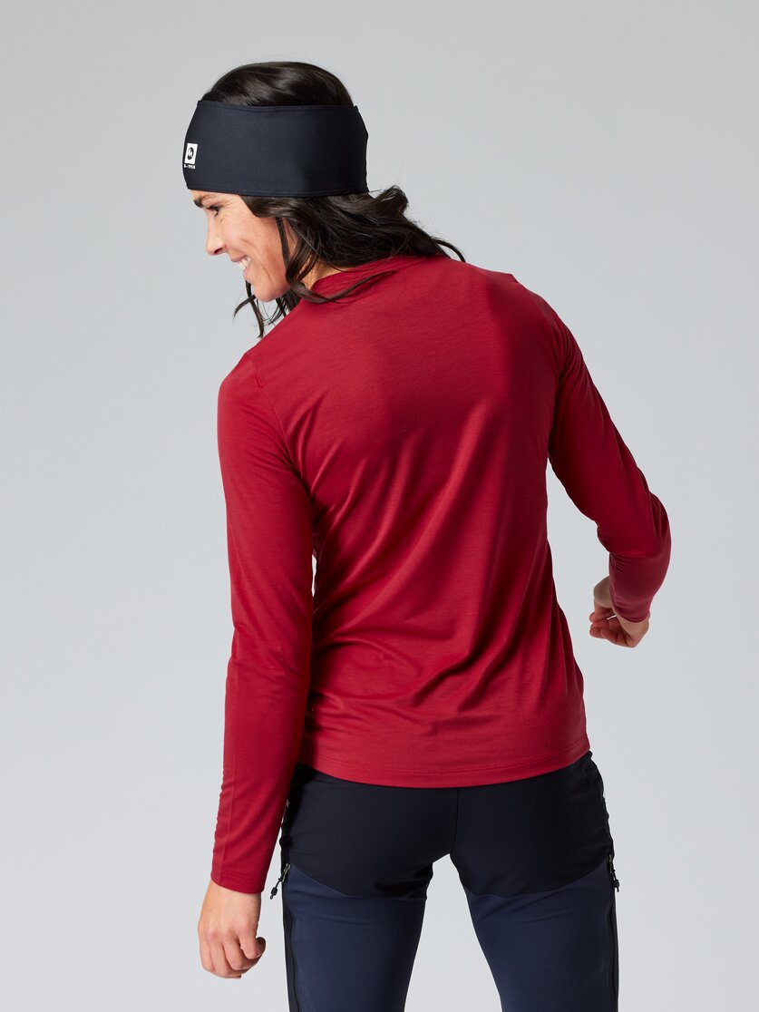 Martini Sportswear - SUN.UP - Longsleeves in black - rear view model - Women