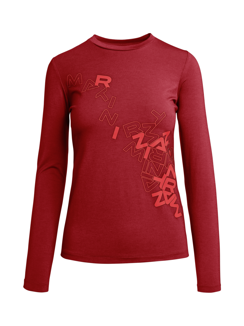 Martini Sportswear - SUN.UP - Longsleeves in passion - front view - Women