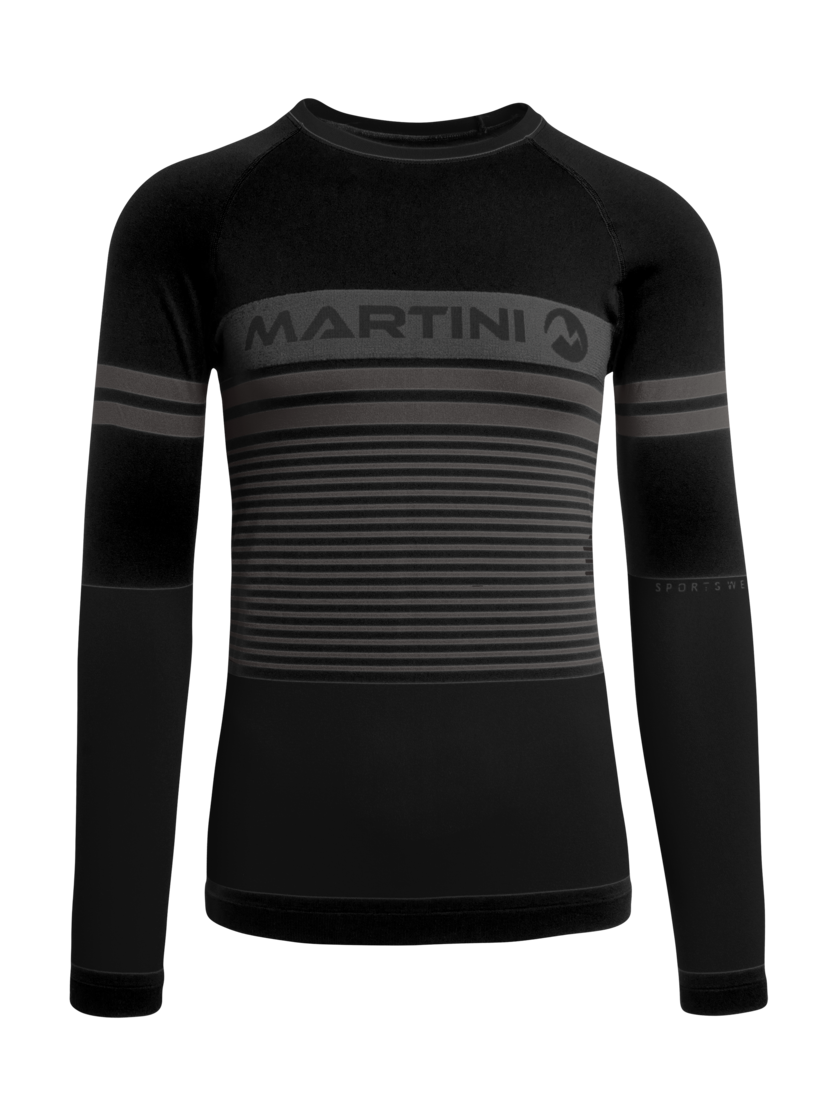 Martini Sportswear - NO.RISK_T1 - Funktionswäsche - Oberteil in black-carbon - Vorderansicht - Herren