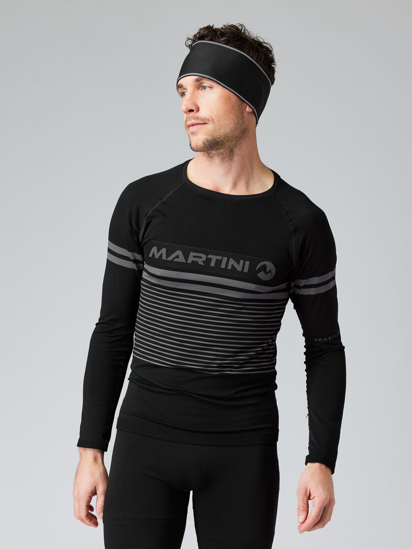 Martini Sportswear - NO.RISK_T1 - Funktionswäsche - Oberteil in black-carbon - Vorderansicht Model - Herren