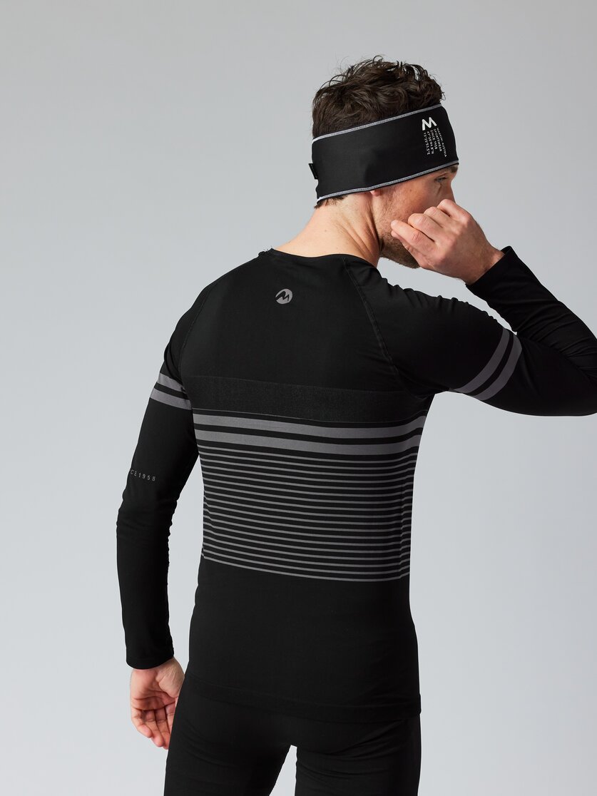 Martini Sportswear - NO.RISK_T1 - Funktionswäsche - Oberteil in black-carbon - Rückansicht Model - Herren