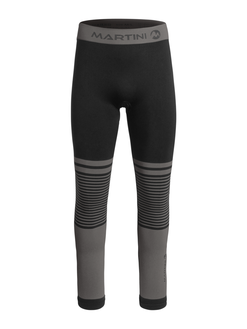 Martini Sportswear - NO.RISK_P1 - Intimo-tecnico - Pantaloni in black-carbon - vista frontale - Uomo