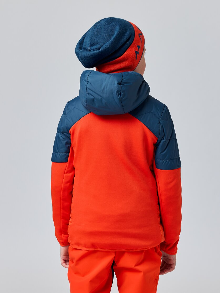 Martini Sportswear - IBEX Kids - Hybrid jackets in poseidon-lava - rear view model - Kids