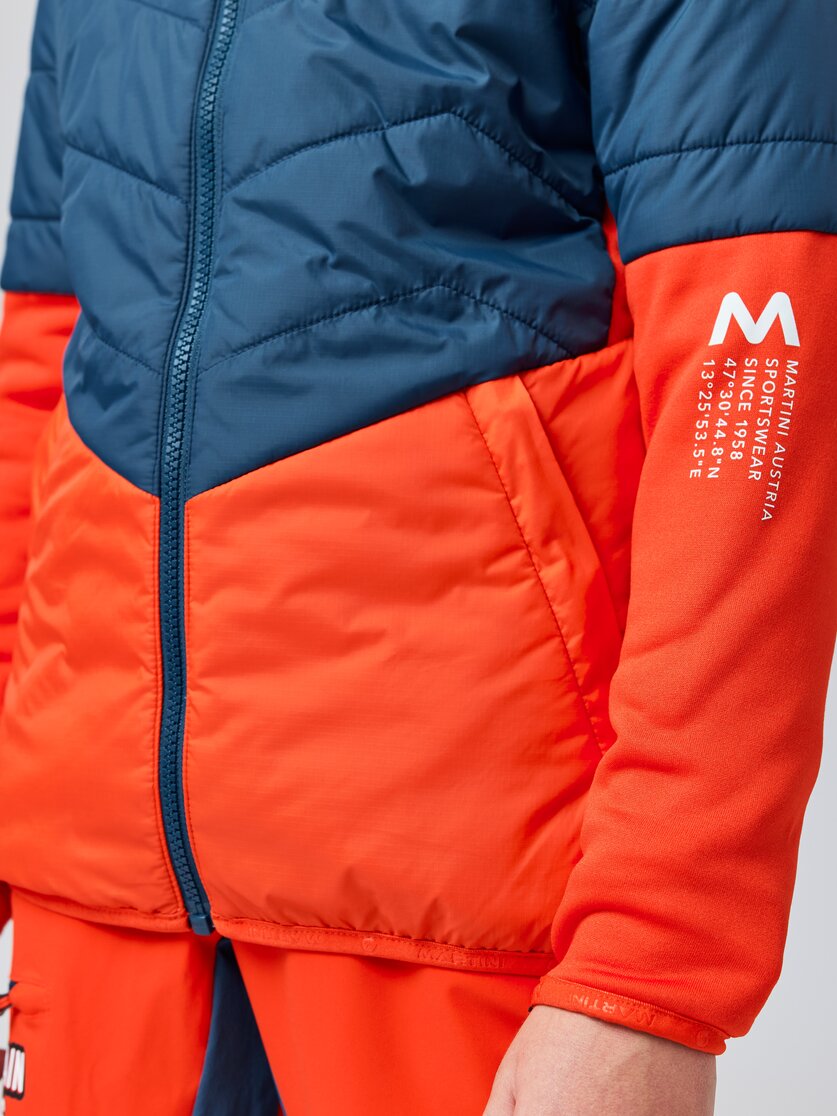 Martini Sportswear - IBEX Kids - Hybrid jackets in poseidon-lava - Detail 1 - Kids