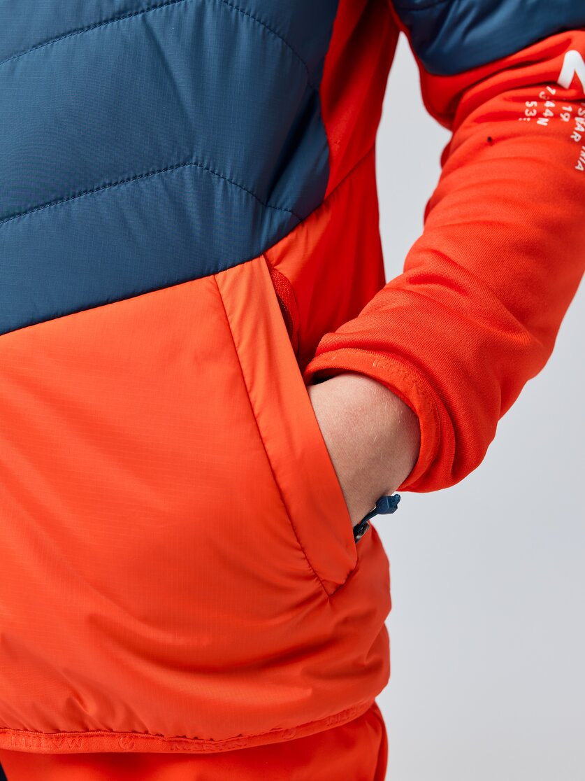 Martini Sportswear - IBEX Kids - Hybrid jackets in poseidon-lava - Detail 2 - Kids
