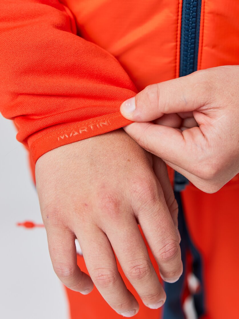 Martini Sportswear - IBEX Kids - Hybrid jackets in poseidon-lava - Detail 4 - Kids
