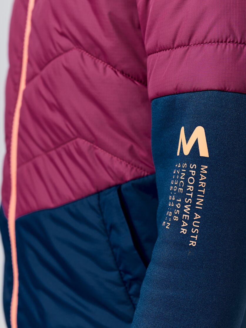 Martini Sportswear - IBEX Kids - Hybrid jackets in poseidon-lava - Detail 1 - Kids