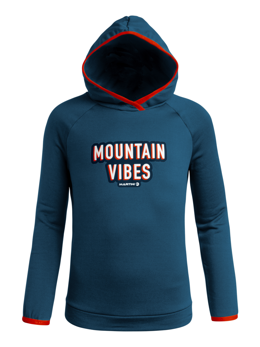 Martini Sportswear - BUZZARD Kids - Langarmshirts in poseidon-lava - Vorderansicht - Kinder