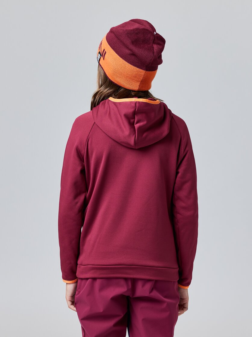 Martini Sportswear - BUZZARD Kids - Langarmshirts in poseidon-lava - Rückansicht Model - Kinder
