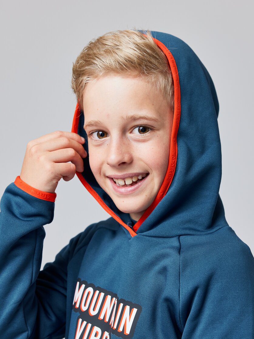 Martini Sportswear - BUZZARD Kids - Langarmshirts in poseidon-lava - Detail 3 - Kinder