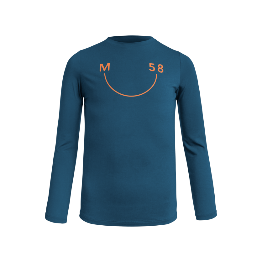 Martini Sportswear - MARTEN Kids - Langarmshirts in poseidon-poppy - Vorderansicht - Kinder