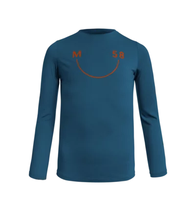 Martini Sportswear - MARTEN Kids - Langarmshirts in poseidon-lava - Vorderansicht - Kinder