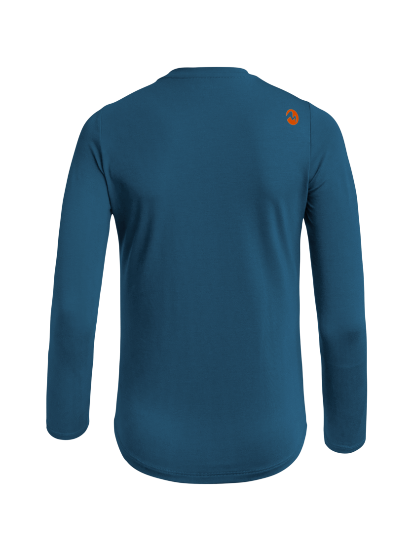 Martini Sportswear - MARTEN Kids - Langarmshirts in poseidon-lava - Rückansicht - Kinder