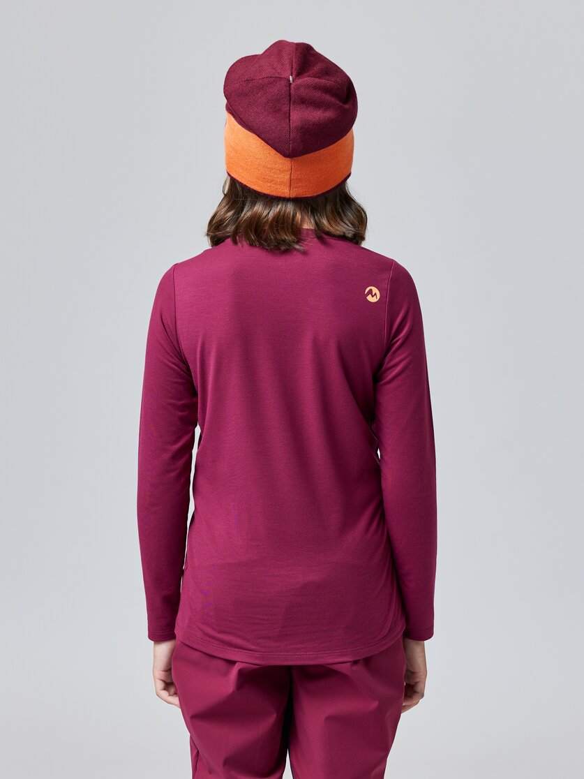 Martini Sportswear - MARTEN Kids - Langarmshirts in poseidon-lava - Rückansicht Model - Kinder