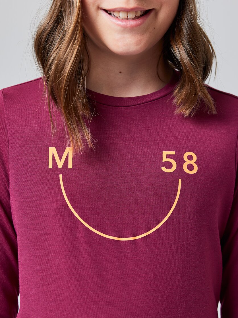 Martini Sportswear - MARTEN Kids - Langarmshirts in poseidon-lava - Detail 2 - Kinder
