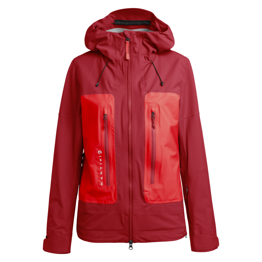 Martini Sportswear - MANASLU - Hardshell jackets in passion-scooter - front view - Women