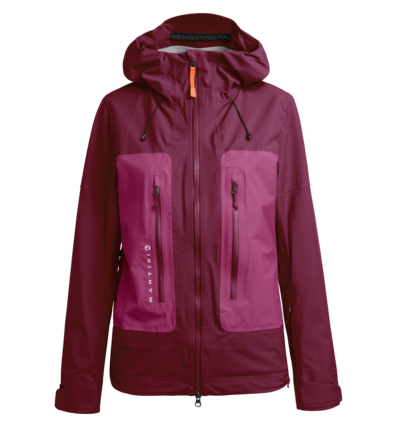 Martini Sportswear - MANASLU - Hardshell jackets in Red-Violet-Pink-Violet - front view - Women
