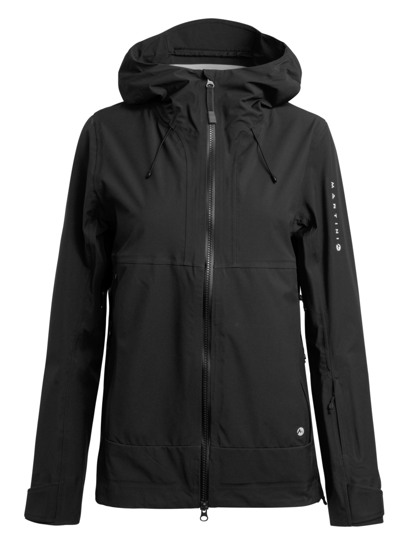 Martini Sportswear - PATKAI - Hardshell jackets in black - front view - Women