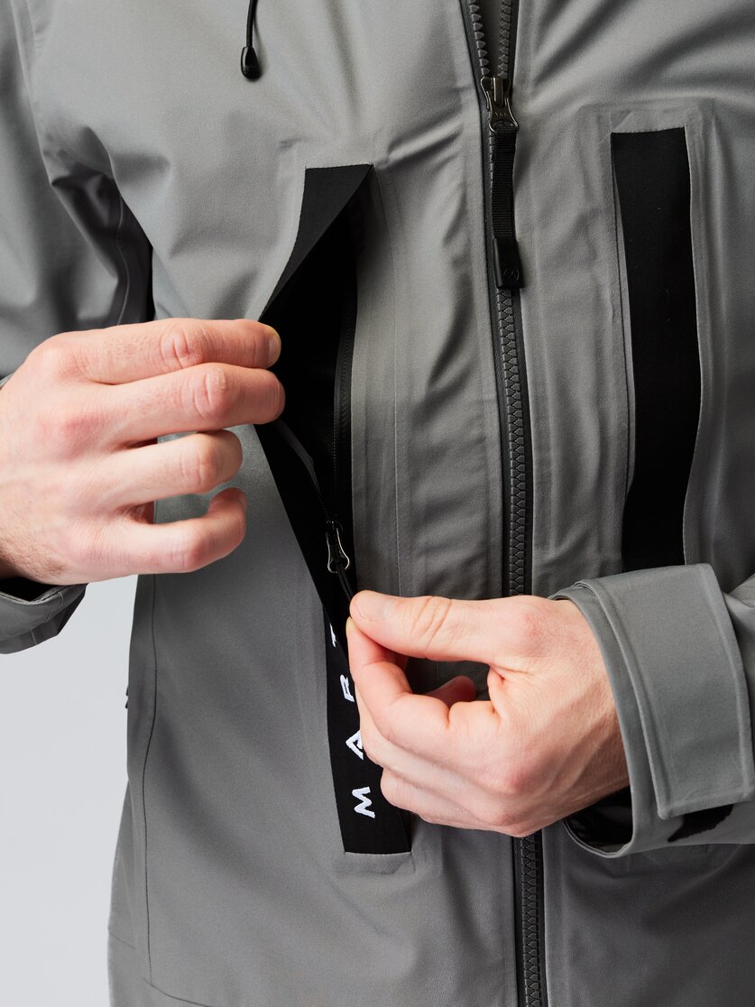 Martini Sportswear - PRO.TECT - Hardshell Jacken in carbon-black - Detail 3 - Herren