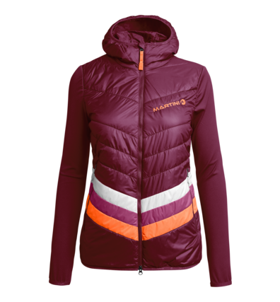 Martini Sportswear - GAINER_2.0 - Hybrid Jackets in Red-Violet-Orange-Pink-Violet - front view - Women