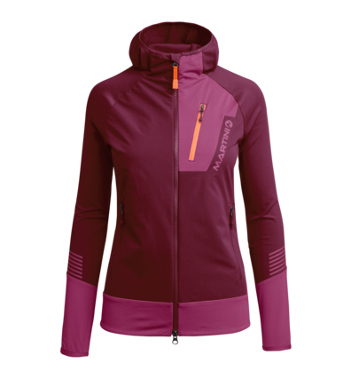 Martini Sportswear - HIGH.SPEED - Hybrid Jackets in Red-Violet-Pink-Violet - front view - Women