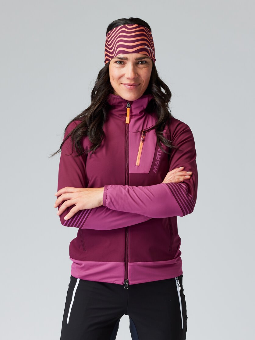 Martini Sportswear - HIGH.SPEED - Hybrid jackets in black - front view model - Women