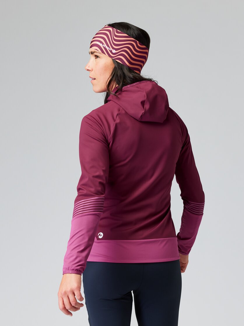 Martini Sportswear - HIGH.SPEED - Hybrid jackets in black - rear view model - Women