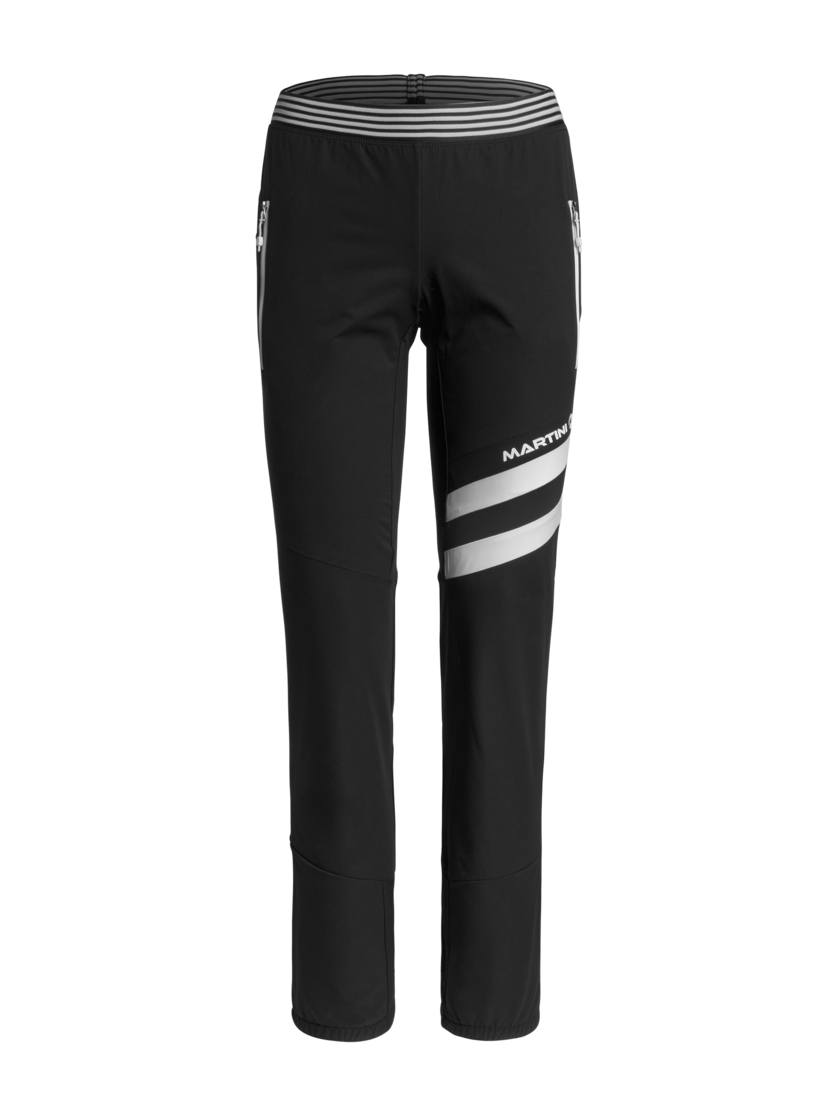 Martini Sportswear - EASY.RUN - Long pants in black-white - front view - Women