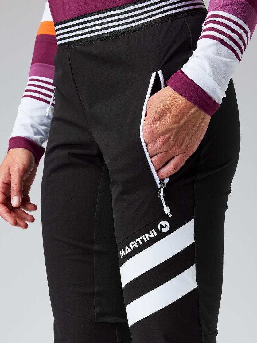 Martini Sportswear - EASY.RUN - Long pants in black-white - Detail 3 - Women