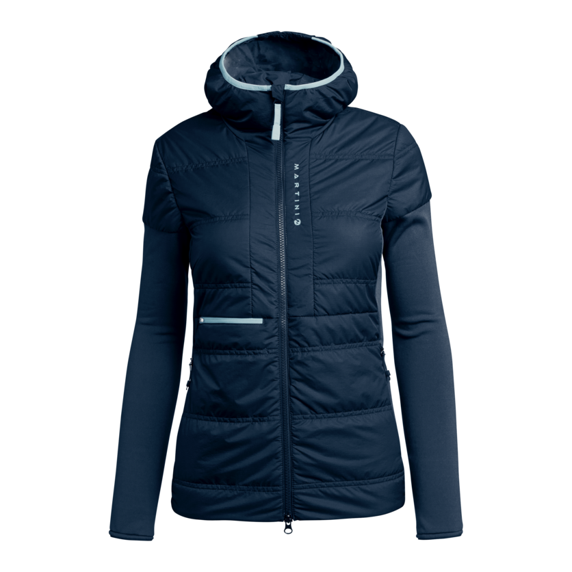 Martini Sportswear - ANVIL - Hybrid jackets in true navy - front view - Women