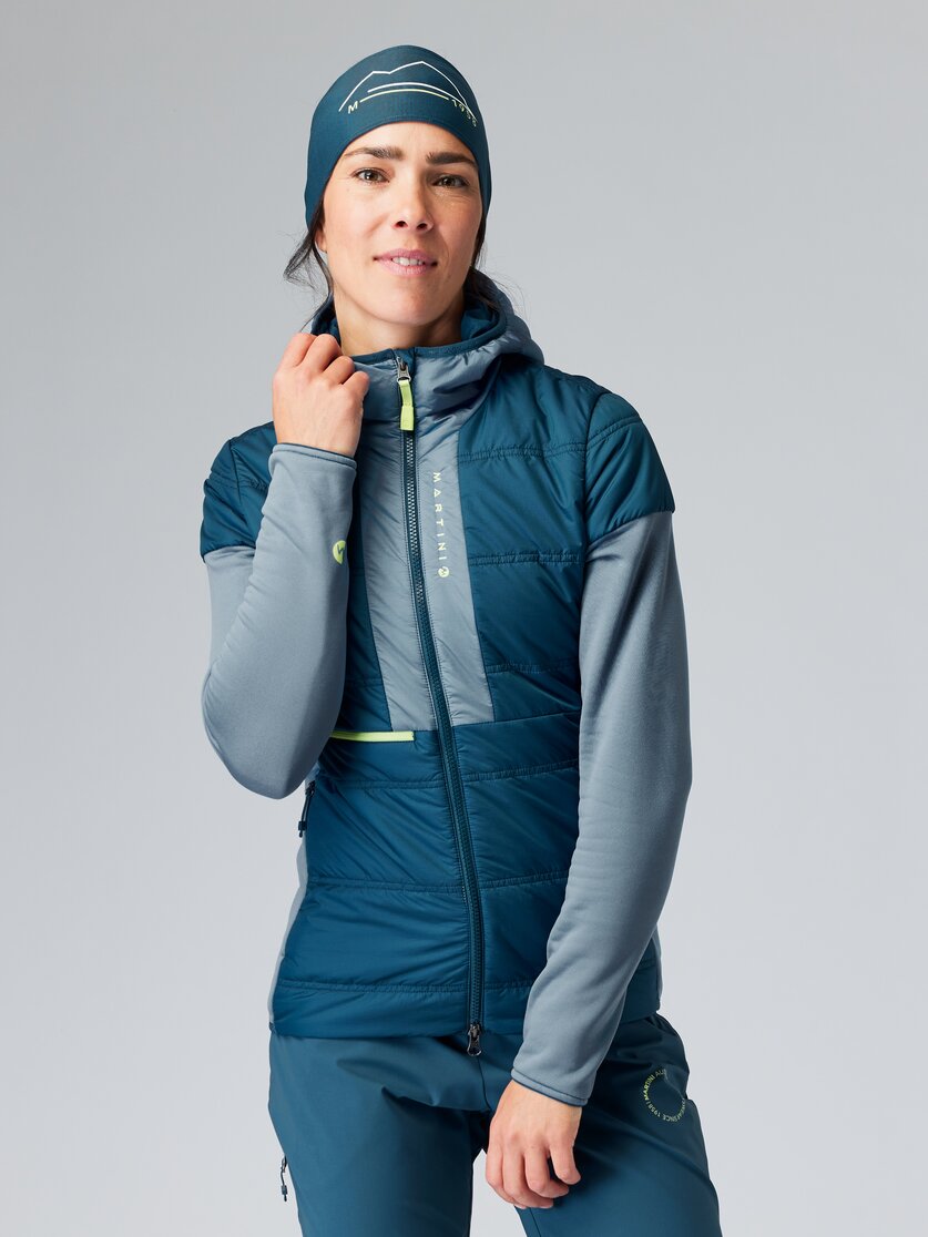 Martini Sportswear - ANVIL - Giacche ibride in black - vista frontale modello - Donna