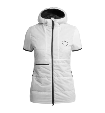 Martini Sportswear - TAKE.OVER - Outdoor vests in white-black - front view - Women