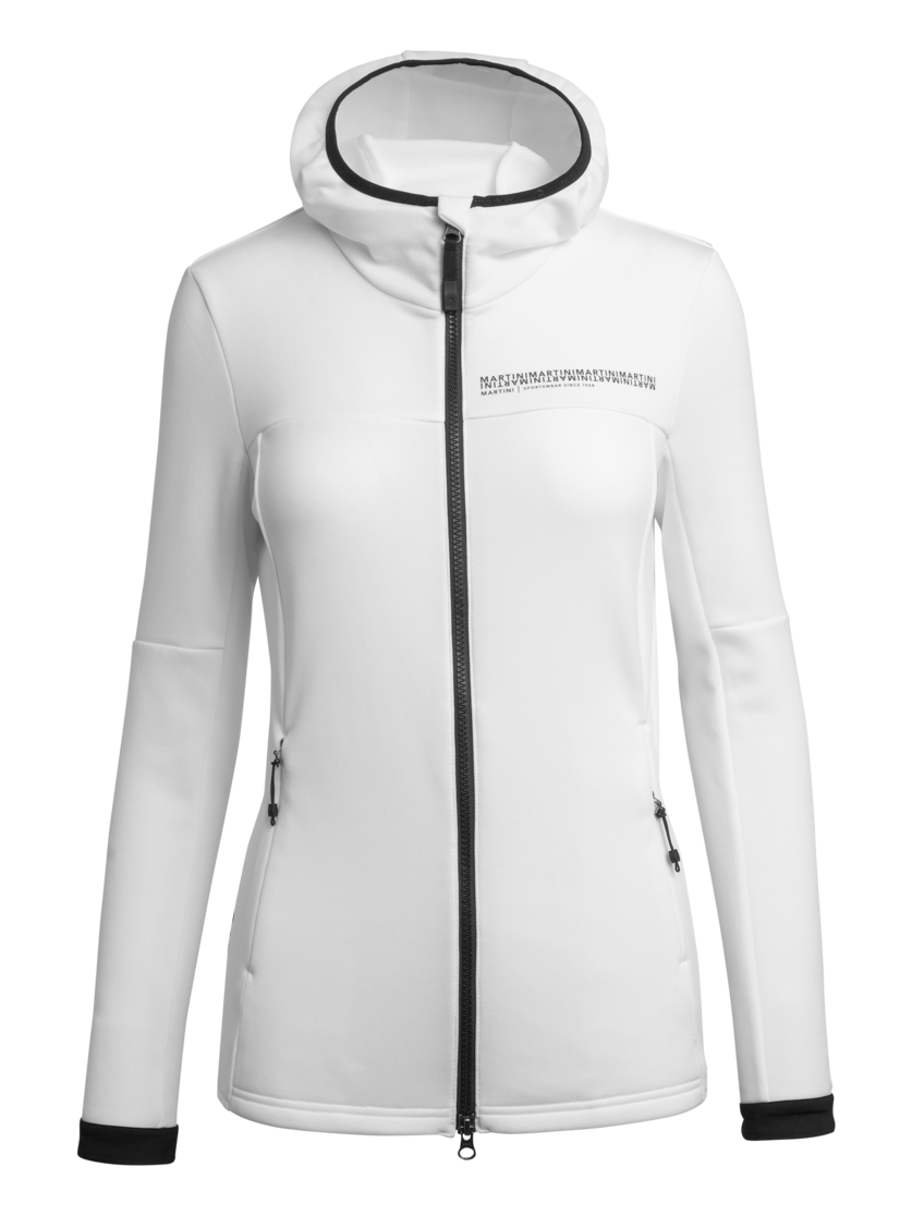 Martini Sportswear - GOAL - Fleece in white-black - front view - Women