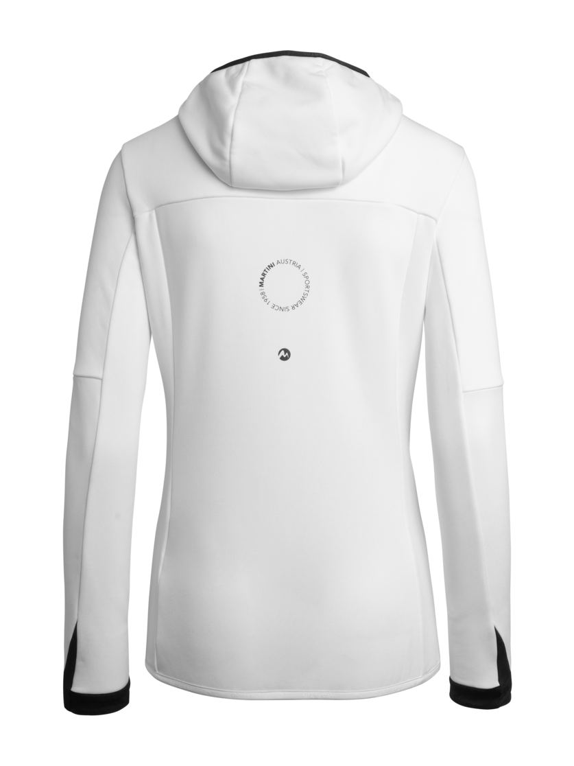 Martini Sportswear - GOAL - Fleece in white-black - rear view - Women