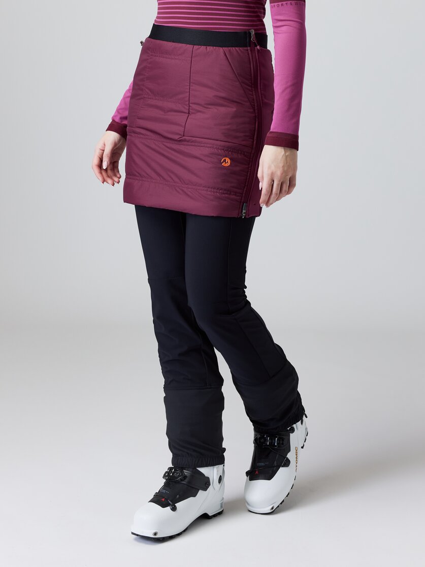 Martini Sportswear - GALE - Gonne termici in black - vista frontale modello - Donna