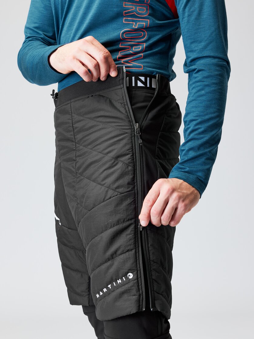 Martini Sportswear - TREASURE - Insulated shorts in black - Detail 1 - Men