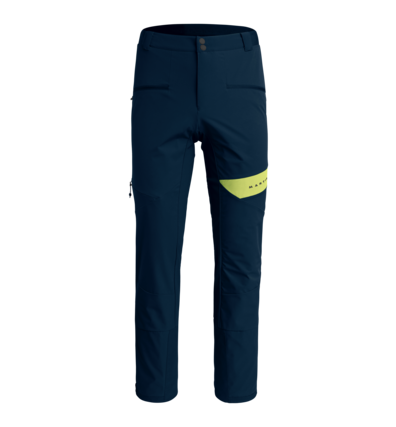 Martini Sportswear - JAKES PEAK_2.0 - Pantaloni in Blu Scuro -Giallo Verde - vista frontale - Uomo
