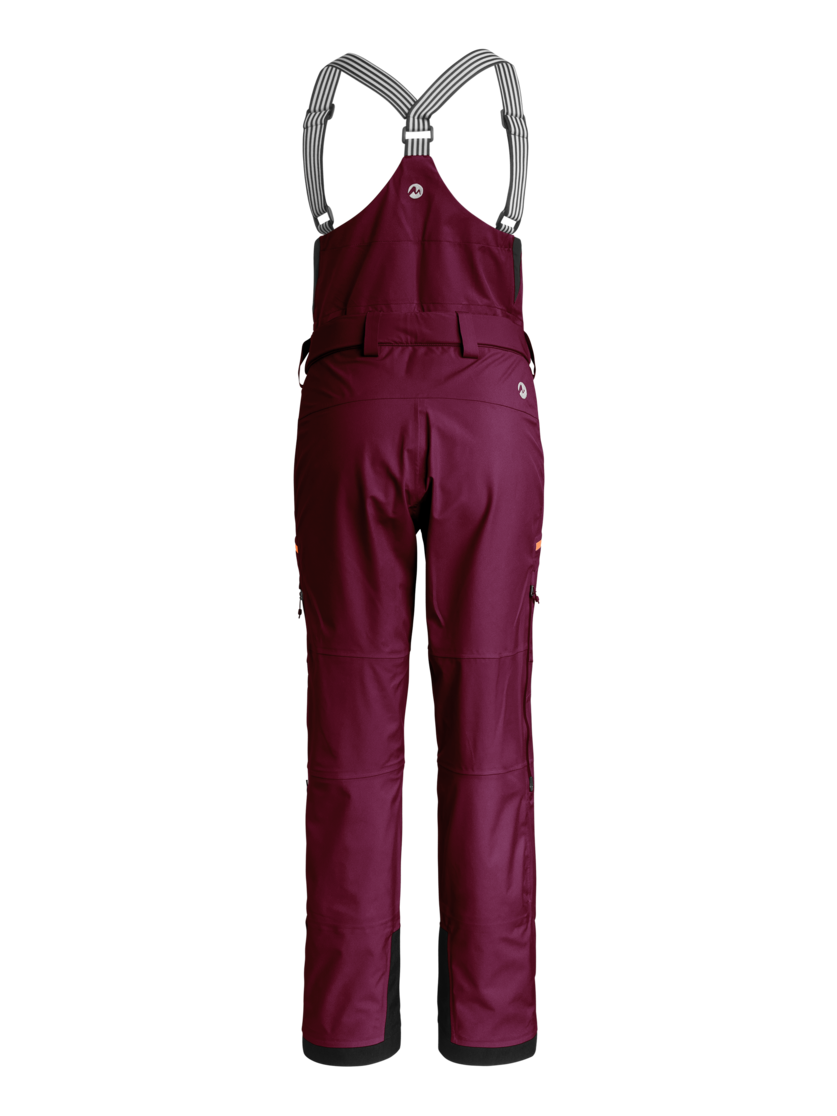 Martini Sportswear - JUMP TURN_PLUS - Hardshell pants in plume - rear view - Women