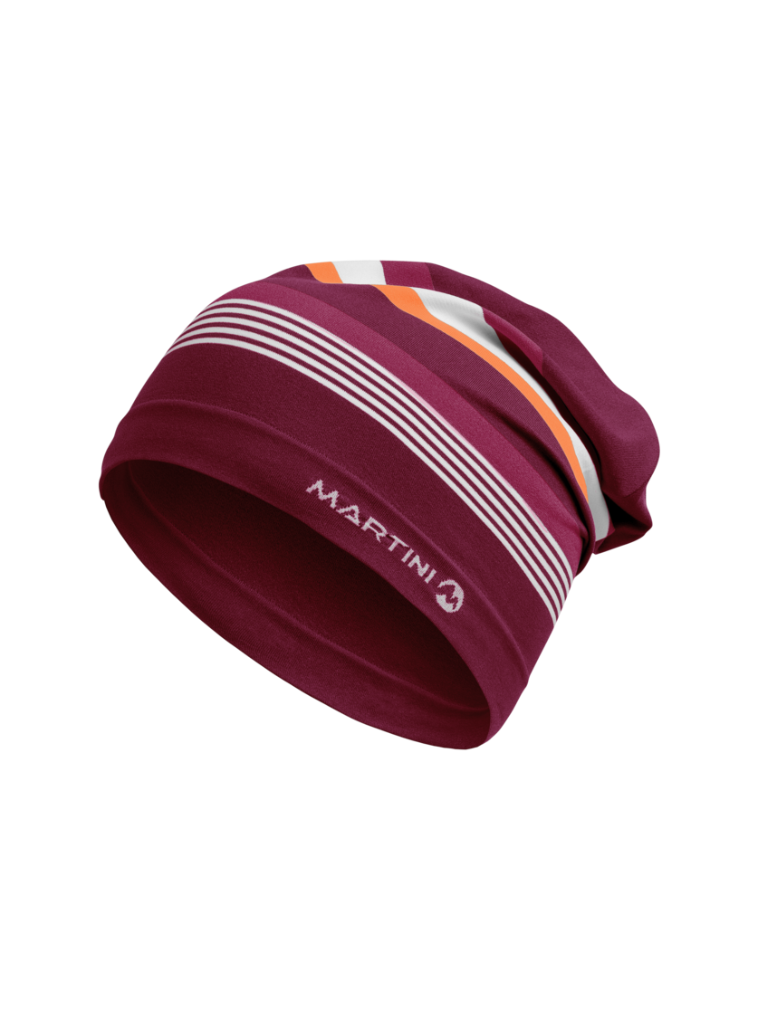 Martini Sportswear - X.TRA - Beanie in plume-hollyhock-poppy - front view - Unisex