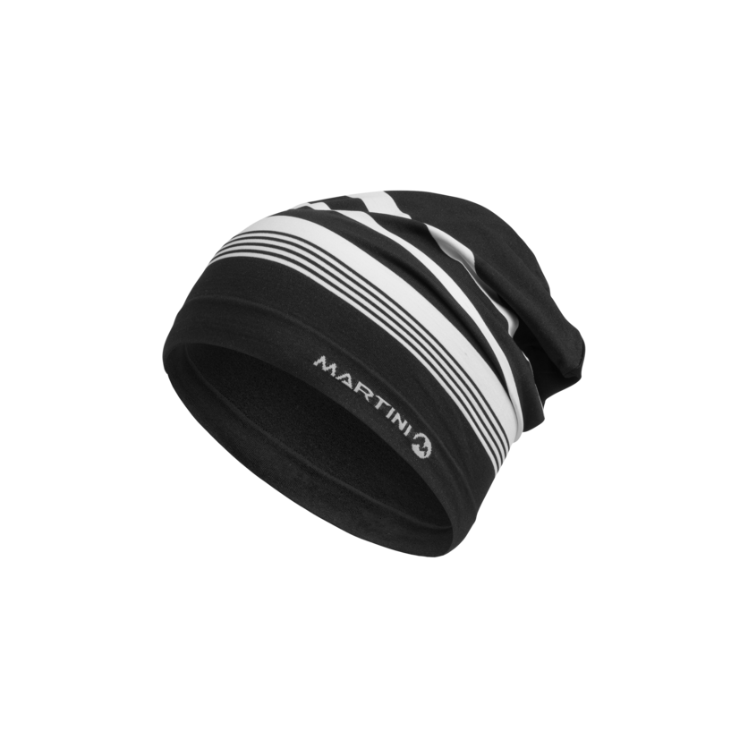Martini Sportswear - X.TRA - Beanie in black-white - front view - Unisex