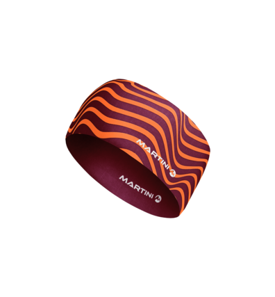 Martini Sportswear - ONLY_headband - Fasce per la testa in Viola Rossastro-Arancio - vista frontale - Unisex