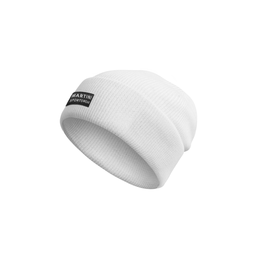 Martini Sportswear - ONE - Beanie in white - front view - Unisex
