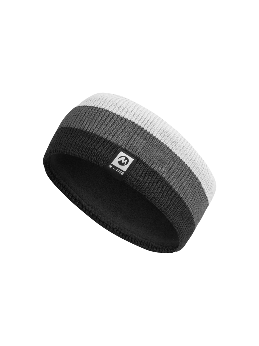 Martini Sportswear - PASSO_headband - Fasce per la testa in black-white-carbon - vista frontale - Unisex