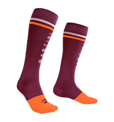 Martini Sportswear - THERMO - Socks in Red-Violet-Orange - front view - Unisex