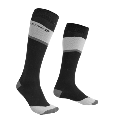 Martini Sportswear - WALK.UP - Socken in Schwarz-Weiß-Graublau - Vorderansicht - Unisex