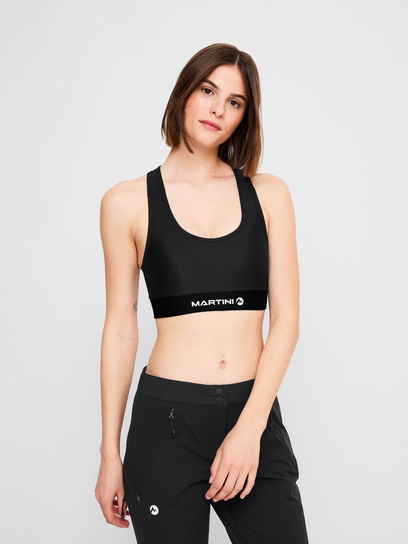 Martini Sportswear - Wanted Bra W - Reggiseni sportivi in black - vista frontale modello - Donna