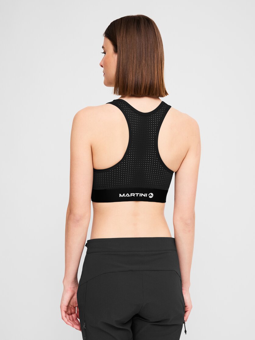 Martini Sportswear - Wanted Bra W - Reggiseni sportivi in black - vista laterale modello - Donna