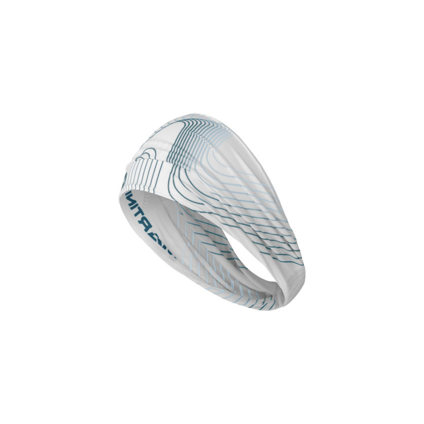 Martini Sportswear - Hillclimb Hairband W - Haarbänder in white-poseidon - Vorderansicht - Damen