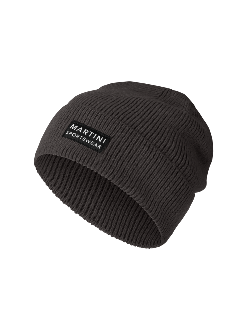 Martini Sportswear - Firstline Knitted Cap Uni - Berretto in steel - vista frontale - Unisex